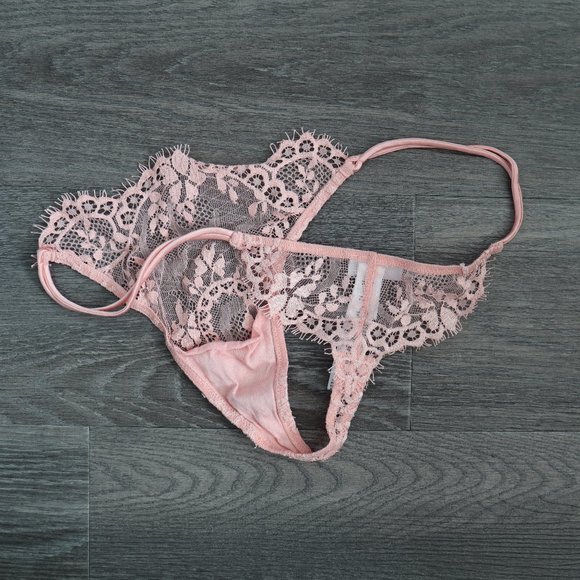 La Perla Blush Lace Panties (Size M) - Picture 2 of 5